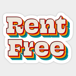 Rent Free Sticker